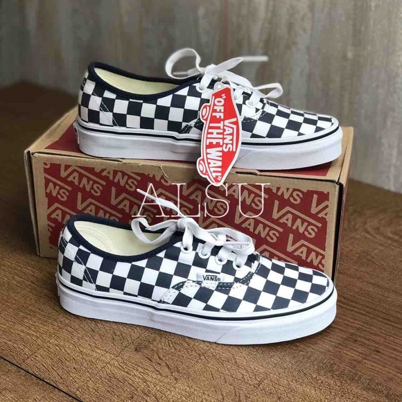 VANS 🔥SALE!🔥 Authentic Checkerboard Drs Dark Blue Kid's OA2Z5IKLS - Picture 4 of 8